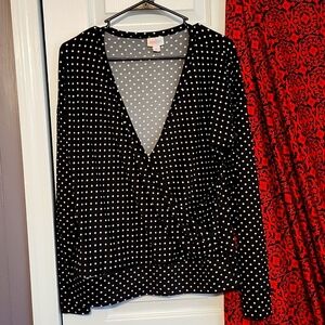 LulaRoe Mock Wrap Top Size Small